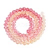 Gradient Color Baking Paint Glass Bead Strands X1-DGLA-A039-T4mm-A02-2