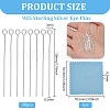 30Pcs 925 Sterling Silver Eye Pins STER-BC0002-59B-2