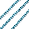 Iron Rhinestone Glass Cup Chain CH-U001-01O-2