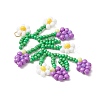 Seed Glass Beaded Big Pendants PALLOY-MZ00877-03-3