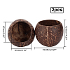 Coconut Candle Holder COCB-WH0001-01-2