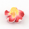 Handmade Polymer Clay 3D Flower Plumeria Beads CLAY-Q192-30mm-08-2