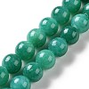 Natural Mashan Jade Round Beads Strands G-D263-8mm-XS34-1