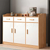 Rectangle Pattern Beech Wood Ceiling Molding AJEW-WH0481-43-5
