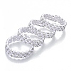Three Loops Iron Wrap Bracelets BJEW-R308-01-1
