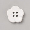 Spray Painted Plastic Buttons FIND-WH0152-394B-10-1