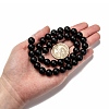 Natural Black Agate Beads Strands X-G-D543-10mm-4