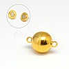 304 Stainless Steel Magnetic Clasps with Loops LS-STAS-K006-14mm-04B-1