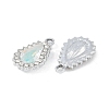 UV Plating Alloy with Mixed Color Glass Rhinestone Pendants FIND-M018-39P-2