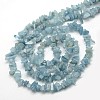 Natural Aquamarine Chip Beads Strands X-G-L154-19-3