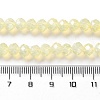 Baking Paint Transparent Glass Beads Strands DGLA-A034-J6MM-D06-4