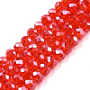 Electroplate Glass Beads Strands EGLA-A034-T6mm-A27-1