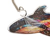 Stained Acrylic & Iron Suncatchers HJEW-F022-01A-2