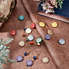   72Pcs 12 Colors Plating Opaque & Transparent Resin Beads RESI-PH0001-70-3