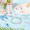 66Pcs 11 Colors Transparent Spray Paint Glass Beads GLAA-TA0003-18-7