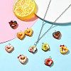 45Pcs 9 Styles Opaque Resin Pendants CRES-CJ0001-78-6
