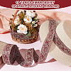 Sparkle Polyester Flower Embroidery Ribbons SRIB-WH0011-266A-5