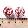 Fruit Theme Wood European Beads WOOD-M011-01D-3