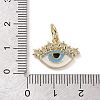 Real 18K Gold Plated Brass Micro Pave Cubic Zirconia Pendants KK-L209-069G-01-3