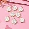 Golden Plated Alloy Charms LS-ENAM-S118-01U-5