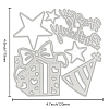 Carbon Steel Cutting Dies Stencils DIY-WH0170-322-2