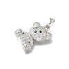 Brass Micro Pave Cubic Zirconia Pendants KK-Z102-19P-2