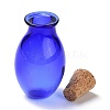 Oval Glass Cork Bottles Ornament X1-AJEW-O032-03B-3