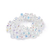 Transparent Electroplate Glass Beads Strands EGLA-F152A-AB02-2