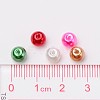 Christmas Mix Pearlized Glass Pearl Beads HY-X006-6mm-05-4