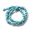 Synthetic Turquoise Dyed Beads Strands G-E594-09-2