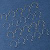 24Pcs 2 Colors Ion Plating(IP) 304 Stainless Steel Earring Hooks STAS-FS0001-65-7