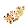 Thanksgiving Day Alloy Enamel Pendants X-ENAM-D060-02I-KCG-3