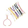 6Pcs 6 Colors Nylon Cords Bracelet Makings Fit for Connector Charms AJEW-FS0001-39-2