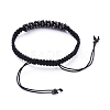 Unisex Adjustable Nylon Thread Braided Bead Bracelets BJEW-JB05137-04-3