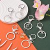 Iron & Alloy Lobster Claw Clasp Keychain KEYC-SZC0002-01S-4