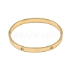201 Stainless Steel with Rhinestone Bangles for Women X-BJEW-B138-04G-4