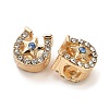 Alloy Rhinestone European Beads FIND-Q115-06G-2