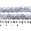 Natural Blue Lace Agate Beads Strands G-F222-30-6mm-01-5