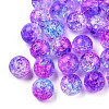 Transparent Crackle Acrylic Beads CACR-N002-10A-2