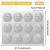 34 Sheets Silver Foil Embossed PET Picture Sticker DIY-WH0528-014-2