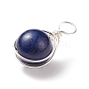 Natural Mixed Stone Pendants PALLOY-JF01655-3