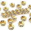 Brass Rhinestone Spacer Beads RSB094-1G-1