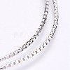 Electroplated 925 Sterling Silver Box Chains STER-I015-05D-2