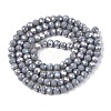 Electroplate Glass Beads Strands EGLA-A044-P4mm-B10-3