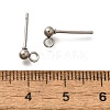 201 Stainless Steel Stud Earring Findings STAS-R156-01P-01-2