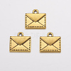 Tibetan Style Alloy Mail Charms PALLOY-EA10712Y-AG-1