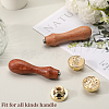 3Pcs 3 Styles Golden Plated Wax Seal Brass Stamp Head AJEW-CP0007-52B-4