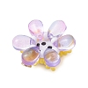 Glass Seed Beaded Sunflower Pendants PALLOY-MZ01014-01-4