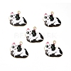 Alloy Enamel Pendants ENAM-M046-11G-E-3