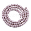 Opaque Solid Color Glass Beads Strands LS-GLAA-T032-P4mm-07-3